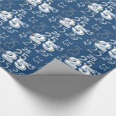 Papier Cadeau Numéros de polices cool personnalisés (Coin)