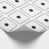 Papier Cadeau Numéros DICE des pips 1 + votre backgr. (Coin)