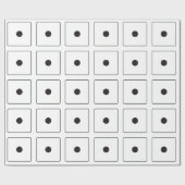 Papier Cadeau Numéros DICE des pips 1 + votre backgr. (Plat)