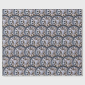 Papier Cadeau Numéros romains Horloge Vintage (Plat)