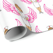 Papier Cadeau Nurse Angel Wings Thunder_Cove (Coin rond)