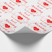 Papier Cadeau Nursing is a work of the Heart Inspirational Quota (Coin)