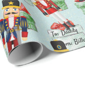 Papier Cadeau Nutcracker Ajouter à et à des noms papier d'enroba (Coin rond)