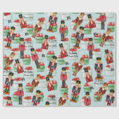 Papier Cadeau Nutcracker Ajouter à et à des noms papier d'enroba (Plat)