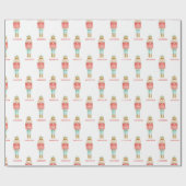 Papier Cadeau Nutcracker aquarelle botanique mignon fils de Noël (Plat)