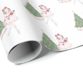 Papier Cadeau Nutcracker Ballerina Giftwrap (Coin rond)