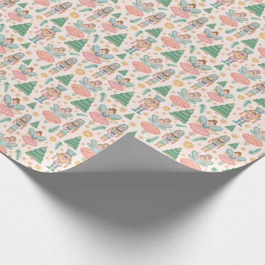 Papier Cadeau Nutcracker Ballet Motif de vacances (Coin)