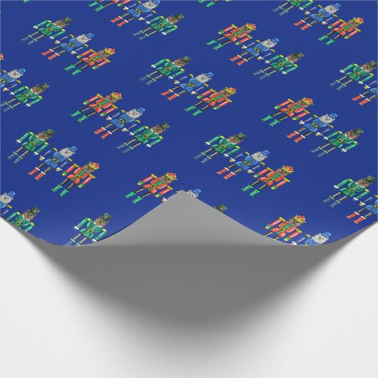 Papier Cadeau Nutcracker Bears Wrapping Paper (Coin)