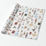 Papier Cadeau Nutcracker Christmas Ballet Aquarelle Vintage<br><div class="desc">Festive le papier d'emballage à thème Nutcracker.</div>