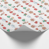 Papier Cadeau Nutcracker cookies vacances (Coin)