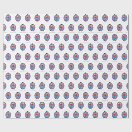 Papier Cadeau Nutcracker Danse Ballet Performance Félicitations (Plat)