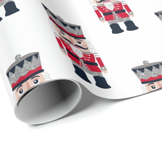 Papier Cadeau Nutcracker de Noël (Coin rond)