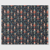 Papier Cadeau Nutcracker Elegance Festive Motif Collection" (Plat)
