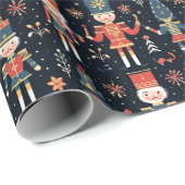 Papier Cadeau Nutcracker Elegance Festive Motif Collection" (Coin rond)