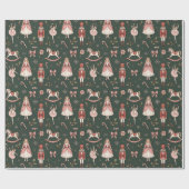 Papier Cadeau Nutcracker Elegant Ballet Christmas (Plat)