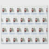 Papier Cadeau Nutcracker et souris roi Noël (Plat)