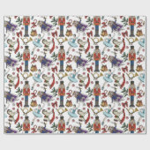 Papier Cadeau Nutcracker Mouse King Ballerina Christmas Pattern (Plat)