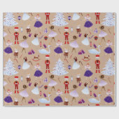 Papier Cadeau Nutcracker Noël Ballet Soldats Souris King (Plat)