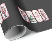 Papier Cadeau Nutcracker Noël Fête de Noël cadeaux Festif (Coin rond)