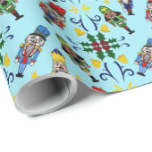 Papier Cadeau Nutcracker Pattern (Coin rond)