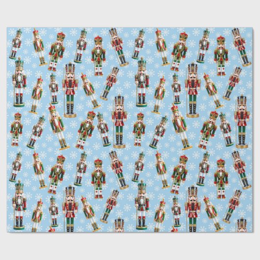 Papier Cadeau Nutcracker Toss on Snow Christmas Roll of (Plat)