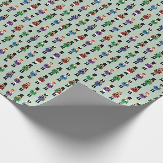 Papier Cadeau Nutcrackers colorés (Coin)