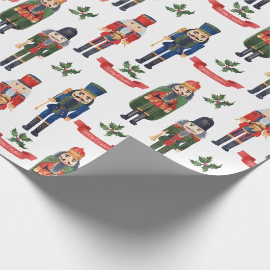 Papier Cadeau Nutcrackers de Noël (Coin)