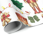 Papier Cadeau Nutcrackers de Noël (Coin rond)