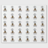 Papier Cadeau Nuthatch Bird Backyard Birder Birdwatcher (Plat)