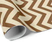 Papier Cadeau Nutmeg Spice Moods Chevrons (Coin rond)