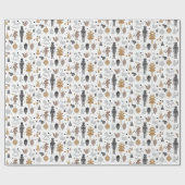 Papier Cadeau Nuts Ornementaux Fées Casse-noisettes Enveloppemen (Plat)