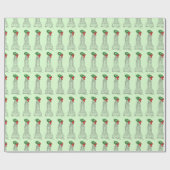 Papier Cadeau NYC Skyscraper Wreath Holiday New York Noël (Plat)