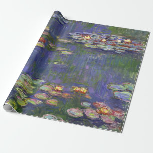 Papier Cadeau Nymphéas de Monet Chef-d'œuvre de peinture
