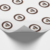 Papier Cadeau O - Chouette (Coin)