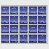 Papier Cadeau O Papier d'enveloppement de la nuit Sainte (Plat)