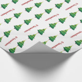 Papier Cadeau O Tannenbaum Arbre de Noël Enveloppement cadeau (Coin)