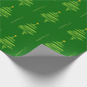 Papier Cadeau O Tannenbaum Papier d'enveloppement Motif d'arbre  (Coin)