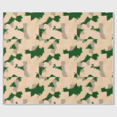 Papier Cadeau Oasis Camo du désert (Plat)