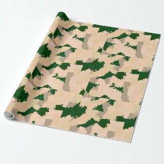 Papier Cadeau Oasis Camo du désert