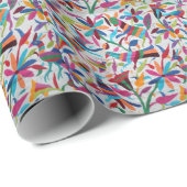 Papier Cadeau Oaxaca Mexique Boho ethnique hispanique maya (Coin rond)