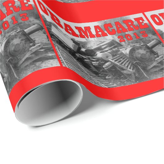 PAPIER CADEAU OBAMACARE (Coin rond)