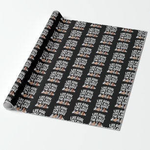Papier Cadeau Objectif de vie : Caresser tous les chiens Citatio