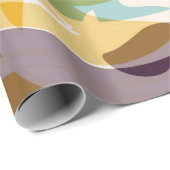 Papier Cadeau objets géométriques Abstraits graffiti grunge effe (Coin rond)