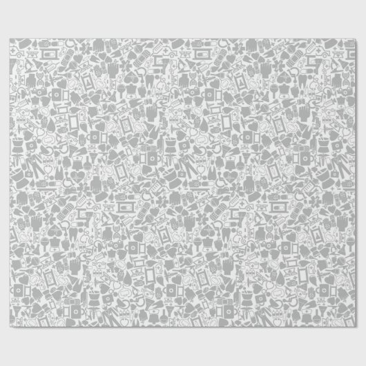 Papier Cadeau Objets Médicales (Plat)