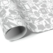Papier Cadeau Objets Médicales (Coin rond)
