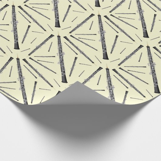 Papier Cadeau Oboe Musicien professeur de musique (Coin)