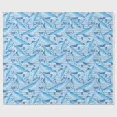 Papier Cadeau Observation des baleines (Plat)