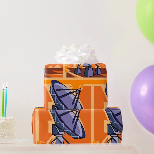 Papier Cadeau Observatoire spatial de radiotélescope