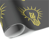 Papier Cadeau Obtenez à Lit l'électricien drôle cadeau (Coin rond)