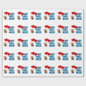 Papier Cadeau Obtenez bien bientôt (Plat)